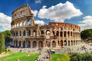 The arches of the Colosseum