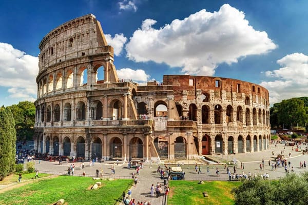 The arches of the Colosseum